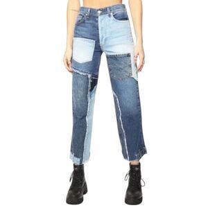 REVICE Matchmaker Love at First Sight Patchwork Denim Jeans